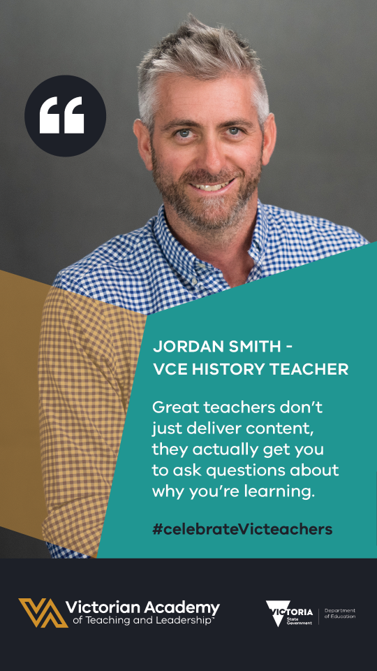 Victorian Academy of Teaching and Leadership Visibility toolkit digital asset featuring Jordan Smith