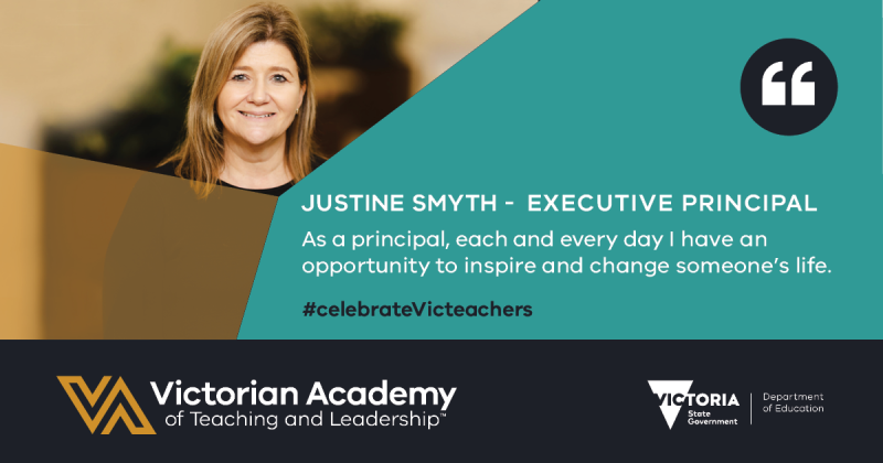 Victorian Academy of Teaching and Leadership Visibility toolkit digital asset featuring Justine Smyth