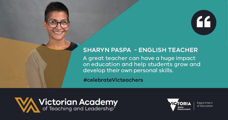 Victorian Academy of Teaching and Leadership Visibility toolkit digital asset featuring Sharyn Paspa