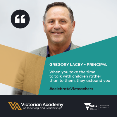 Victorian Academy of Teaching and Leadership Visibility toolkit digital asset featuring Gregory Lacey