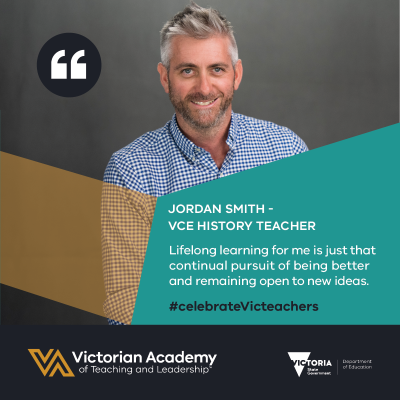 Victorian Academy of Teaching and Leadership Visibility toolkit digital asset featuring Jordan Smith