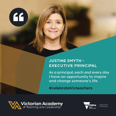 Victorian Academy of Teaching and Leadership Visibility toolkit digital asset featuring Justine Smyth