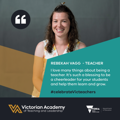 Victorian Academy of Teaching and Leadership Visibility toolkit digital asset featuring Rebekah Vagg